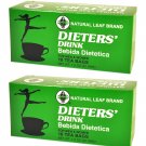 2 Pack Natural Leaf Brand Dieters Tea Drink For Men & Women - 18 Count (1.5 oz)