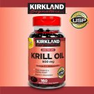 NEW Kirkland Signature Krill Oil 500 mg 160 Softgels
