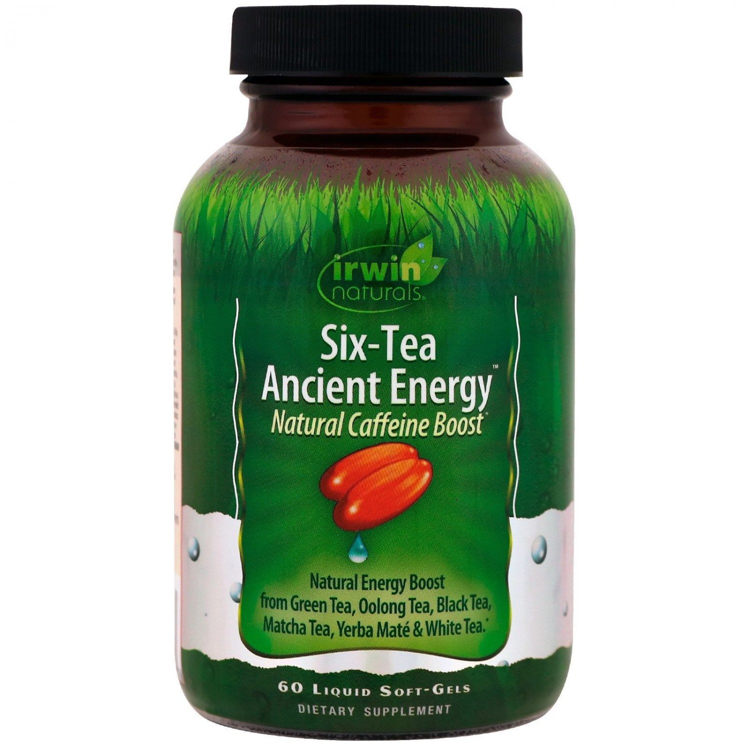 Six-Tea Ancient Energy, Irwin Naturals, 60 softgels
