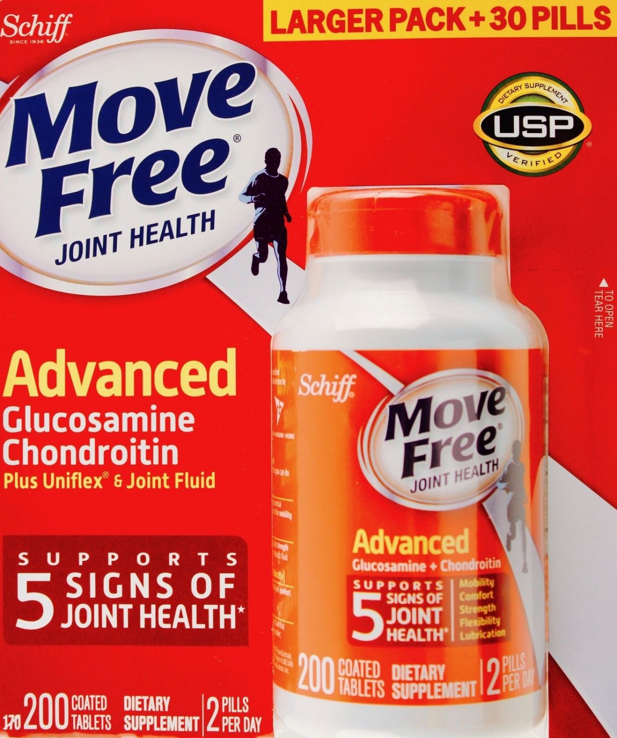 Schiff Move Free Advanced 200 Tablets