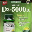 Nature's Bounty Immune Health Vitamin D3 5000 IU Rapid Release 400 Softgels