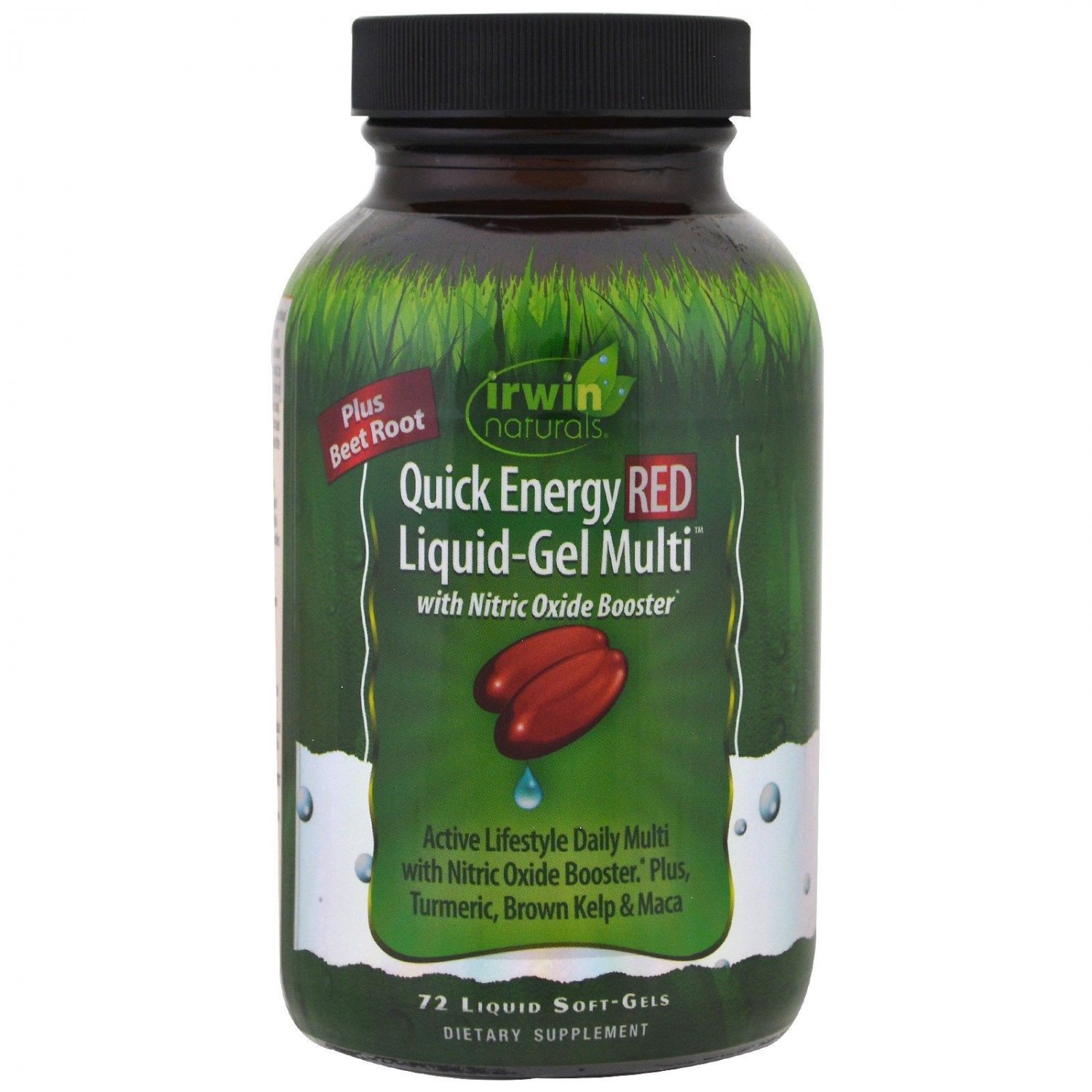 Irwin Naturals - Quick Energy RED Liquid-Gel Multi - 72 Liquid Softgels