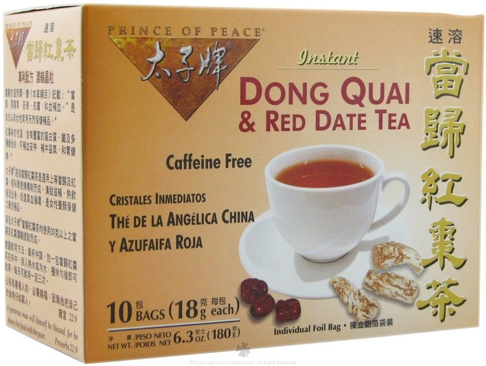 Dong Quai & Red Date Tea 10 Bags by Prince Of Peace