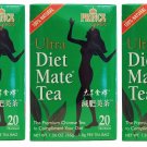 3 Pack Prince of Peace 100% Natural Ultra Diet Mate Tea - 20 Tea Bags