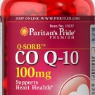 Puritan's Pride Q-SORB Co Q-10 100 mg-240 Rapid Release Softgels