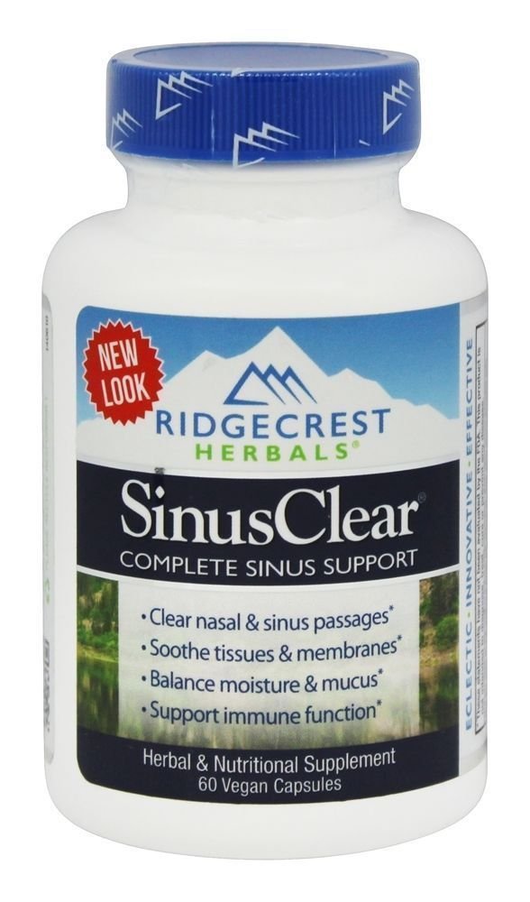 RidgeCrest Herbals SinusClear Complete Sinus Support 60 Caps