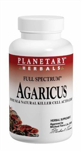 Planetary Herbals Agaricus Full Spectrum 500mg  Immune & Natural Killer Cell ...