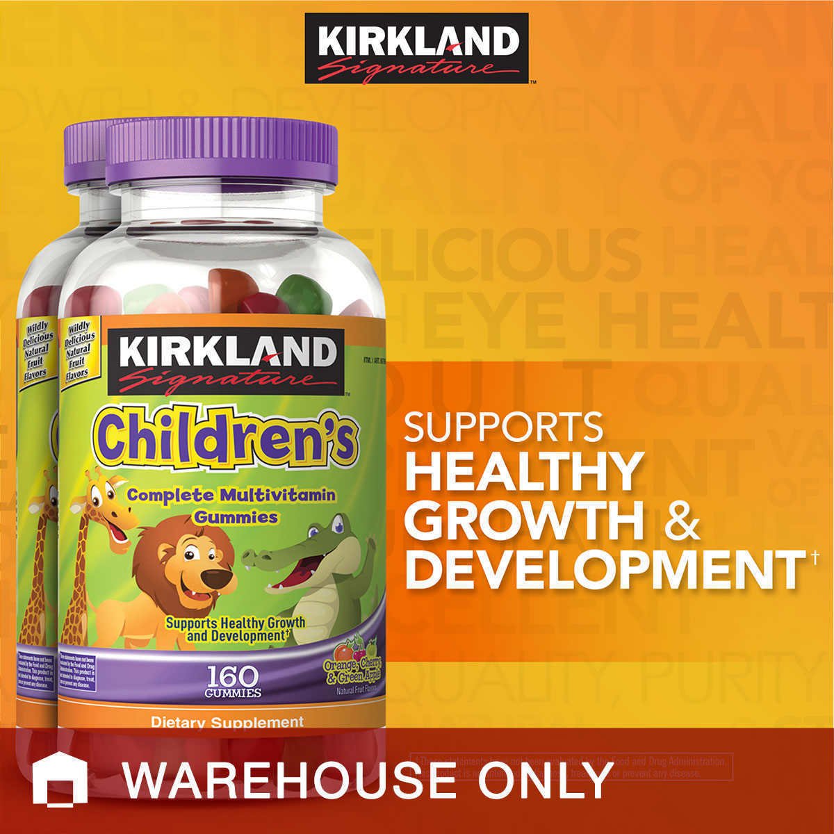 Kirkland Singature Children's Complete Multivitamin 320 Gummies