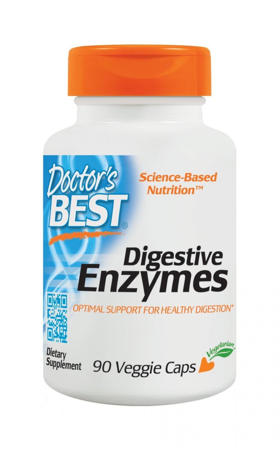 Doctor's Best Digestive Enzymes Non-GMO Vegetarian Gluten Free 90 Veggie Caps