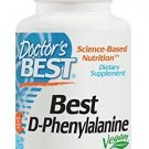 Doctor's Best D-Phenylalanine Non-GMO Vegan Gluten Free 500 mg 60 Veggie Caps