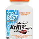 Doctor's Best Enhanced Krill plus Omega 3s with SUPERBA Krill 60 Softgels