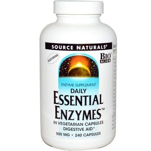 Source Naturals Essential Enzymes 500mg Daily Digestive Aid with BioAlign