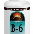 Source Naturals Vitamin B-6 Pyridoxine 500mg Time Release 100 Tablets(Pack of 2)