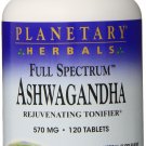 Planetary Herbals Full Spectrum Ashwagandha 570mg 120 tablets (Pack of 2)
