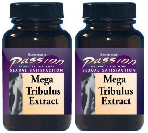 Swanson Passion Mega Tribulus Extract 250mg 2 Bottles each of 120 Capsules