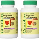Child Life Essentials Probiotics+Colostrum Tabs 90 Chew pack of 2