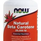 Beta Carotene D. salina with Mixed Carotenoids 25000IU 180 Softgels NOW Foods