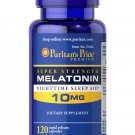 Puritan's Pride Melatonin 10 mg Night Time Sleep Aid 120 Capsules