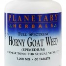 Planetary Herbals Full Spectrum Horny Goat Weed -- 1200 mg - 60 Tablets