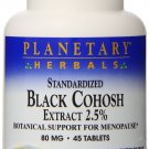 Planetary Herbals Standardized Black Cohosh Extract 2.5 Tablets 45 Count