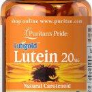 Puritan's Pride Lutigold Lutein 20 mg 60 softgels Support Eye Health USA