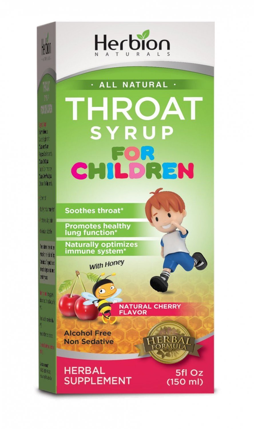 Herbion Throat Syrup Children's 5 Fluid Ounce