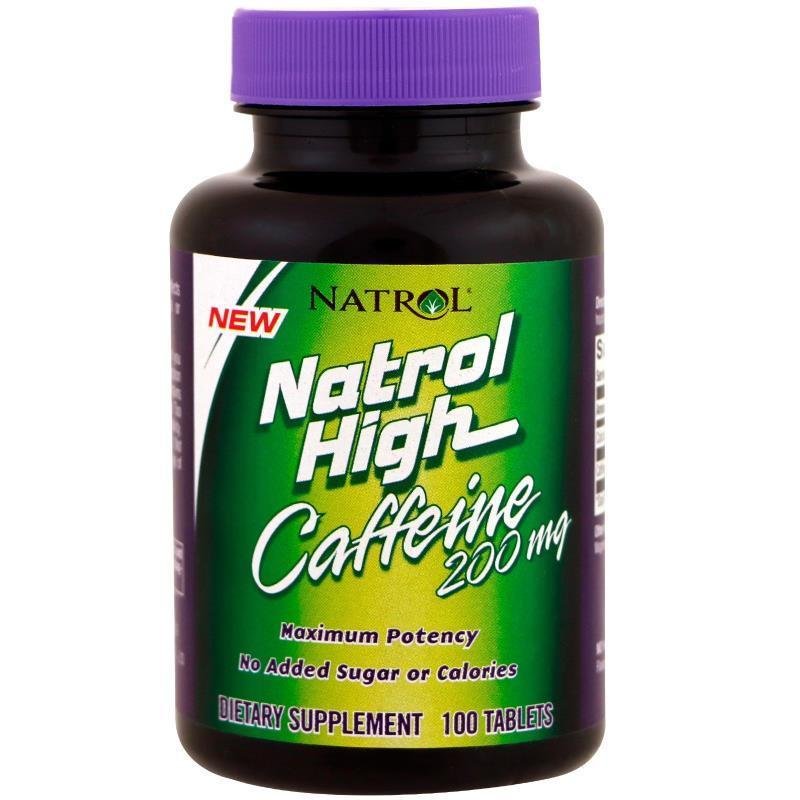 Natrol High Caffeine 200 mg, 100 Tablets