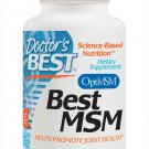 Doctor's Best MSM with OptiMSM Non-GMO Gluten Free Joint Support 1000 mg 180 ...