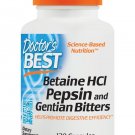 Doctor's Best Betaine HCI Pepsin and Gentian Bitters Non-GMO Gluten Free Dige...