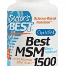 Doctor's Best MSM with OptiMSM Non-GMO Gluten Free Joint Support 1500mg 120 Tabs
