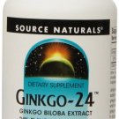 Source Naturals Ginkgo-24 Biloba Extract 60 Mg 120 Tablets