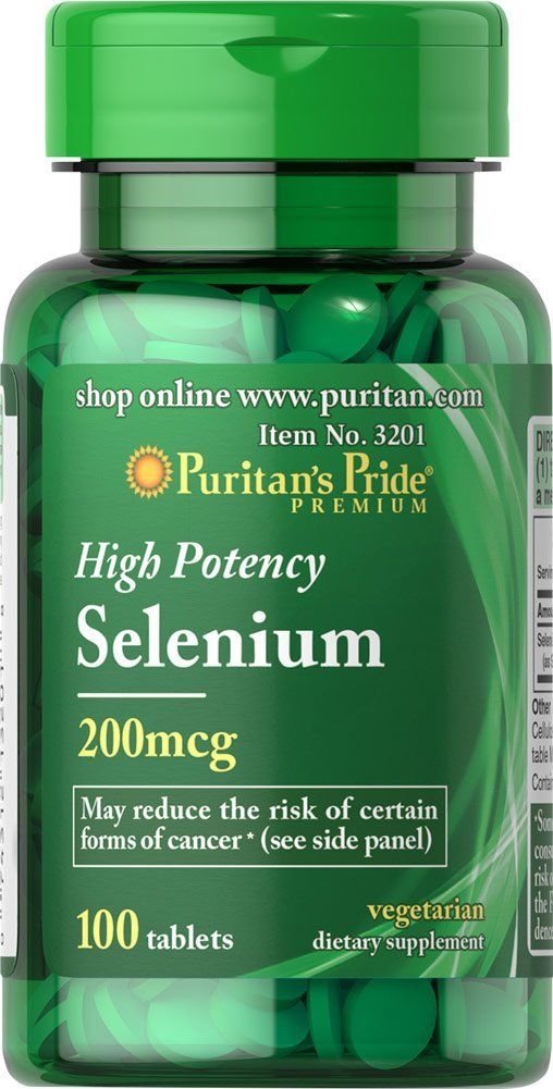 Puritan's Pride Selenium 200 mcg-100 Tablets