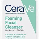 CeraVe Foaming Facial Cleanser 12 oz for Daily Face Washing Normal to Oily Skin