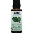 NOW Foods ORGANIC TEA TREE OIL 1 OZ ( 2 Pack)