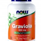 NOW Graviola 500mg 100 Capsules (Pack of 2)