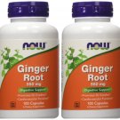 Ginger Root 550mg 100 Capsules (Pack of 2)