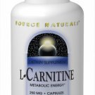 Source Naturals L-Carnitine 250mg 60 Capsules (Pack of 2)