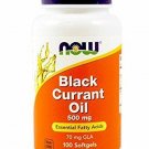 Now Foods Black Currant Oil 500 milligrams - 100 softgels (Pack of 2)