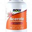 NOW Acerola 4:1 Extract Powder 6-Ounces (Pack of 2)