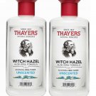 Thayers Alcohol-free Unscented Witch Hazel and Aloe Vera Toner 12 oz (2 Pack)