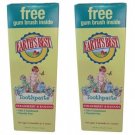 Jason Natural Products Tpste Toddler Strw/Ban+Br 1.6 Oz pack of 2