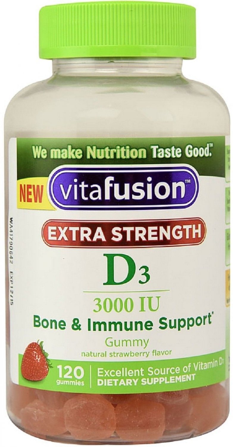 Vitafusion Extra Strength D3 3000IU Gummies 120 count