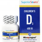 Superior Source Children's Vitamin D 400IU Tablets 100 Count