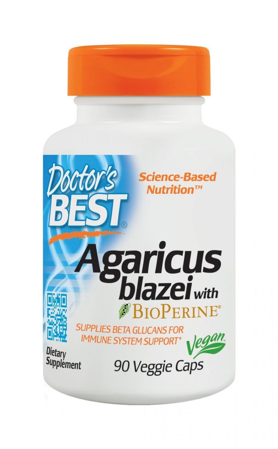 Doctor's Best Agaricus blazei Non-GMO Vegan Gluten Free Soy Free 400 mg 90 Ve...