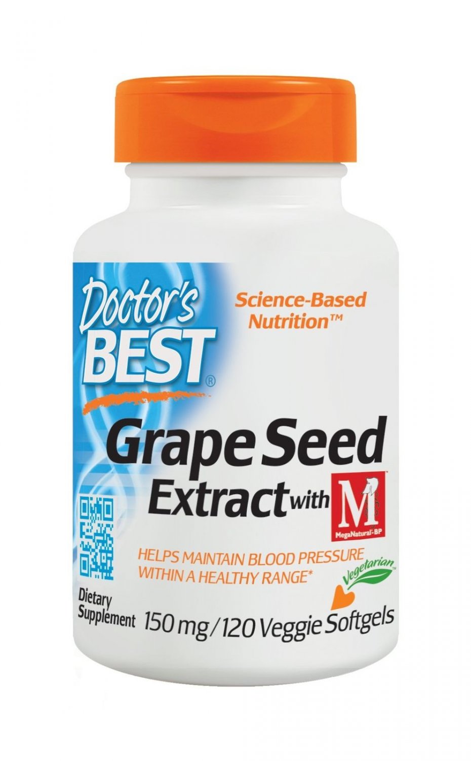 Doctor's Best Grape Seed Extract with MegaNatural-BP Non-GMO Vegetarian Glute...