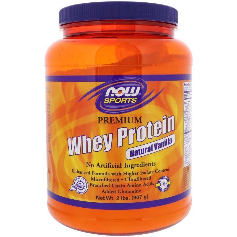 Premium Whey Protein Vanilla 2 lb NOW Foods