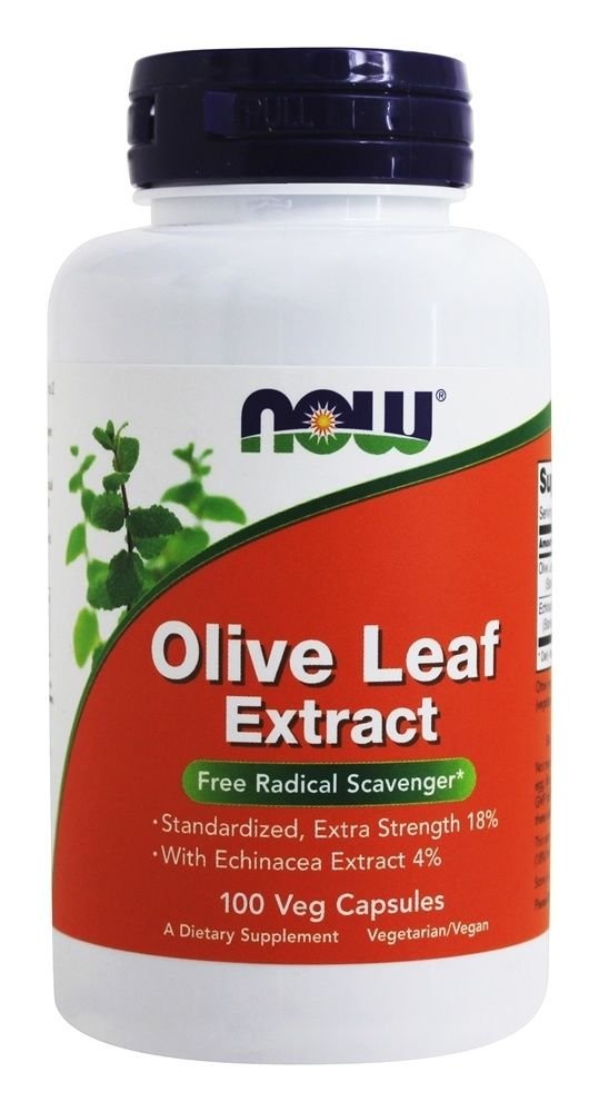 NOW Foods Olive Leaf Extract with Echinacea Vegetarian 500 mg - 100 Vcaps