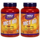 2 Pack Now Foods MCT Oil 1,000 Mg - 150 Soft gels
