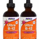 Ultra B-12 Liquid 5,000 mcg - 4 fl oz by NOW Foods (Pack of 2)