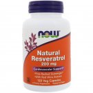 Now Foods Natural Resveratrol 200mg 120 Veggie Caps